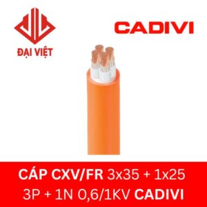 Cáp chống cháy CXV/FR 3x35 + 1x25 CADIVI 0,6/1KV