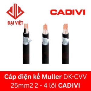 Cáp điện kế Muller DK-CVV 25mm2 2 lõi 3 lõi 4 lõi CADIVI 0,6/1KV