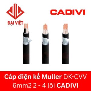 Cáp điện kế Muller DK-CVV 6mm2 2 lõi 3 lõi 4 lõi CADIVI 0,6/1KV