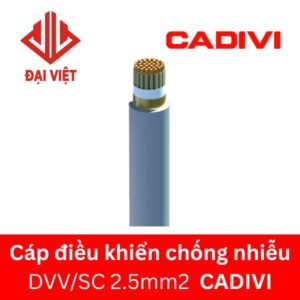 Cáp điều khiển chống nhiễu DVV/SC 2.5 CADIVI 0,6/1KV