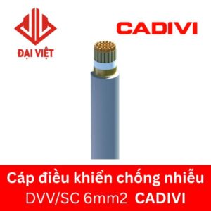 Cáp điều khiển chống nhiễu DVV/SC 6 CADIVI 0,6/1KV
