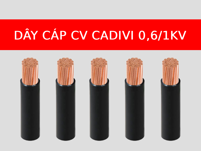 Dây cáp CV CADIVI hạ thế 0,6/1KV loại 1 lõi