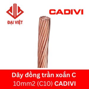 Dây đồng trần xoắn C 10mm2 (C10) Cadivi