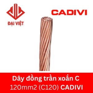 Dây đồng trần xoắn C 120mm2 (C120) Cadivi