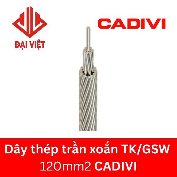 Dây thép trần xoắn TK/GSW 120mm2 CADIVI