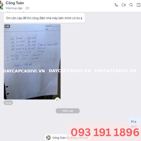 Tư vấn báo giá cáp thi công điện nhà máy