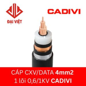 Dây cáp CXV/DATA 4mm2 CADIVI 1 lõi 0,6/1KV