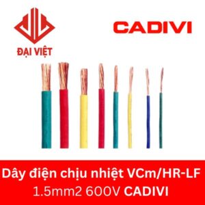 Dây điện chịu nhiệt VCm/HR-LF 1.5mm2 CADIVI 600V