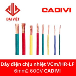 Dây điện chịu nhiệt VCm/HR-LF 6mm2 CADIVI 600V
