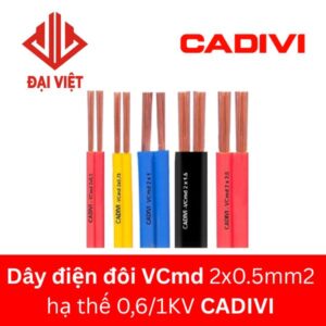 Dây điện đôi VCmd 2x0.5mm2 CADIVI 0,6/1kV