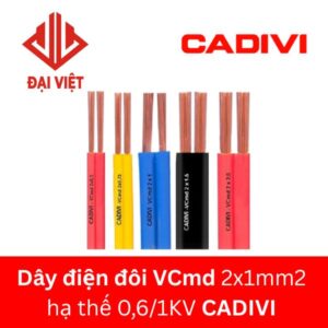 Dây điện đôi VCmd 2x1mm2 CADIVI 0.6/1kV