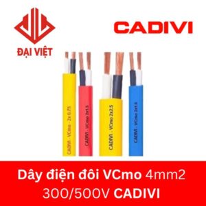 Dây điện đôi VCmo 4mm2 (2x4mm2) CADIVI 300/500V