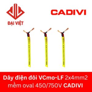 Dây điện đôi VCmo-LF 2x4mm2 CADIVI 450/750V