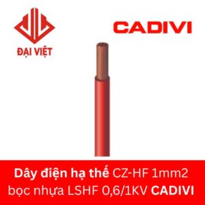 Dây điện hạ thế CZ-HF 1mm2 CADIVI bọc nhựa LSHF