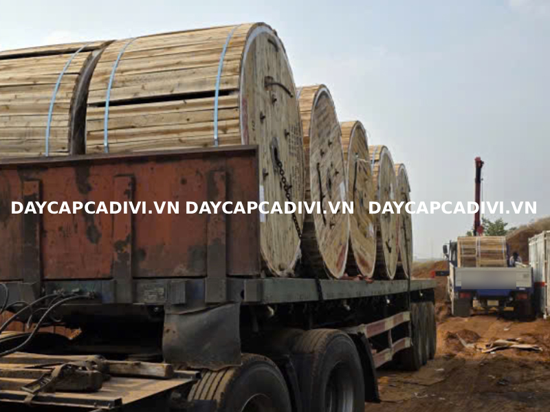 Giao hàng dây cáp CADIVI dự án sân bay Long Thành Đồng Nai