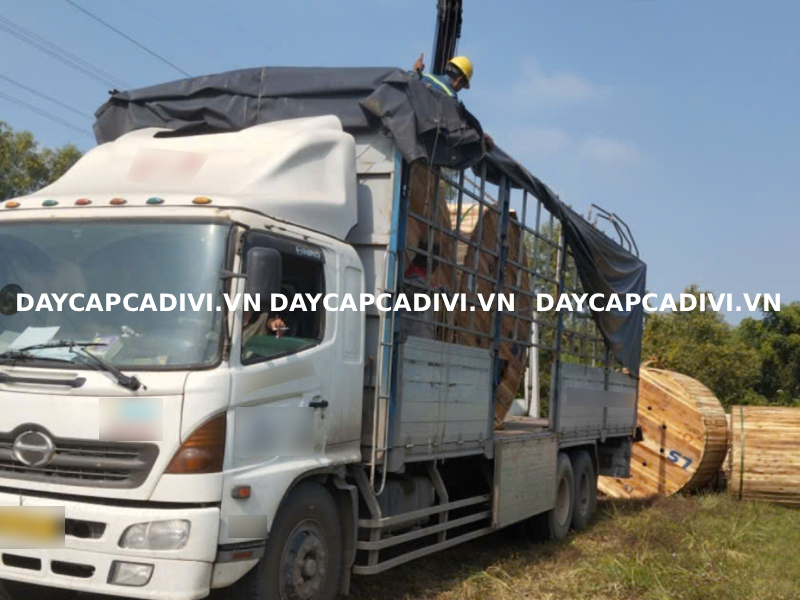 Vận chuyển cáp LS Vina thi công dự án Trảng Bảng Tây Ninh