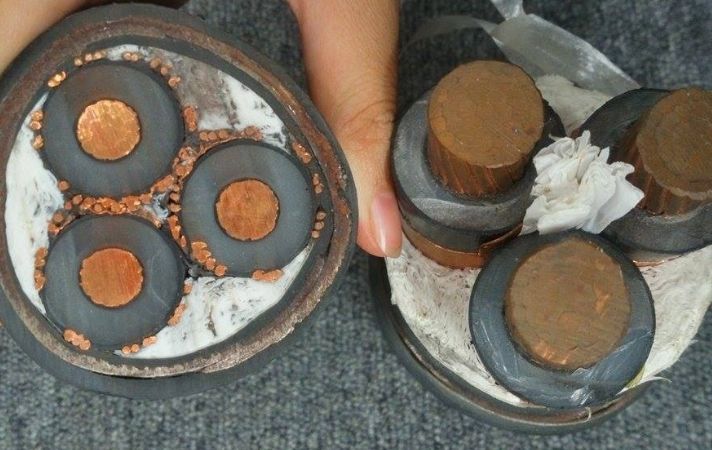 Bảng tra dòng điện định mức cáp ngầm 24kV