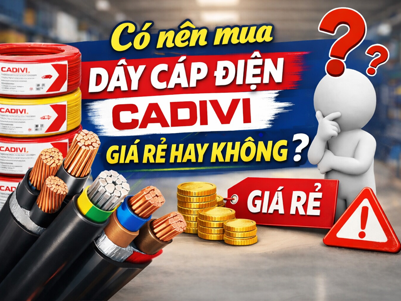 Có nên mua dây cáp điện CADIVI giá rẻ