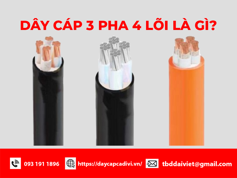 Dây cáp 3 pha 4 lõi CADIVI là gì