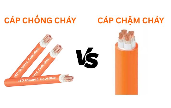 Phân biệt cáp chống cháy và cáp chậm cháy