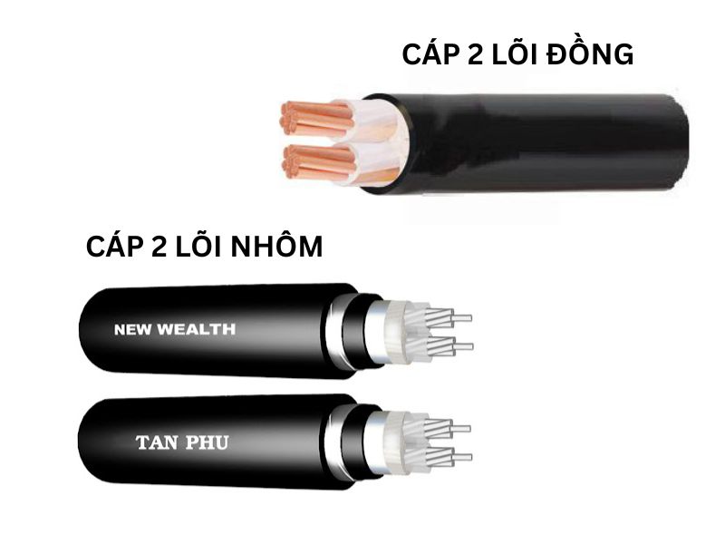 Phân loại dây cáp 2 lõi