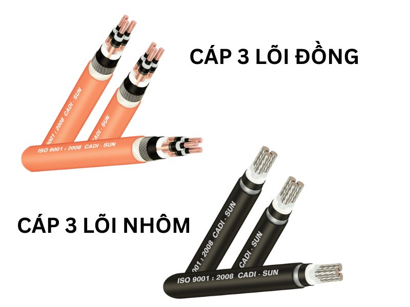 Phân loại dây cáp 3 lõi