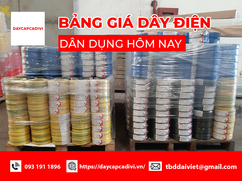 Cập nhật giá dây điện dân dụng hôm nay