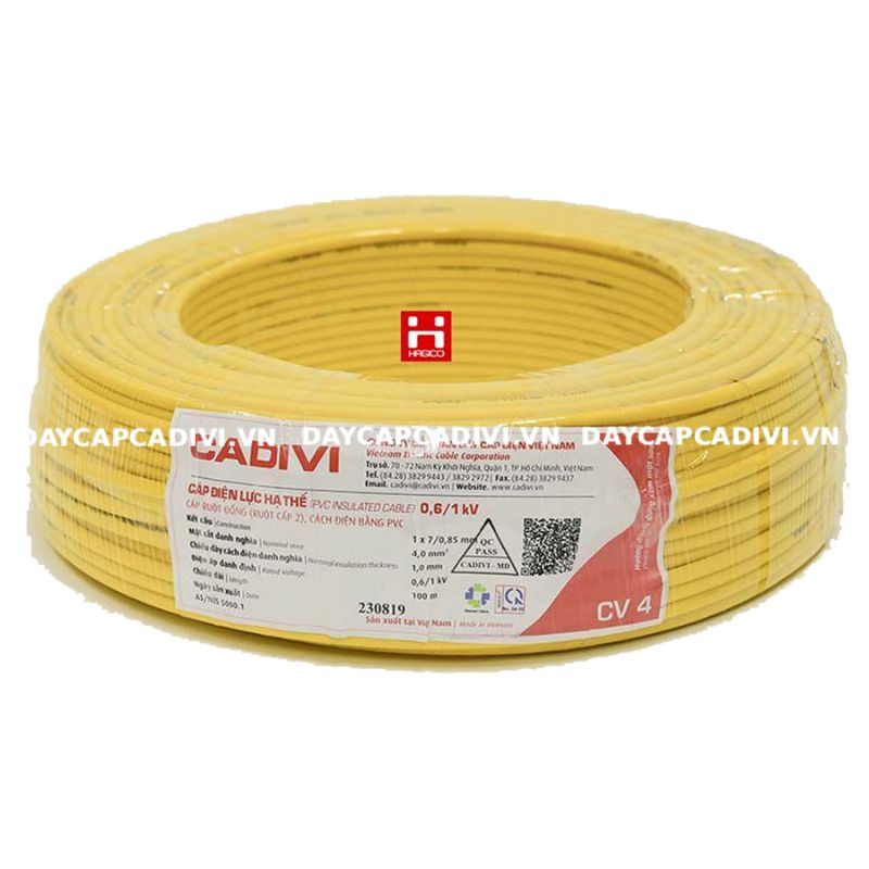 Lý do dây 4.0mm2 CADIVI được ưu chuộng