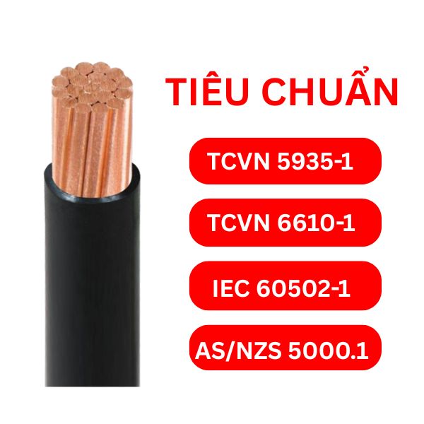 Các tiêu chuẩn chất lượng áp dụng cho cáp hạ thế CADIVI