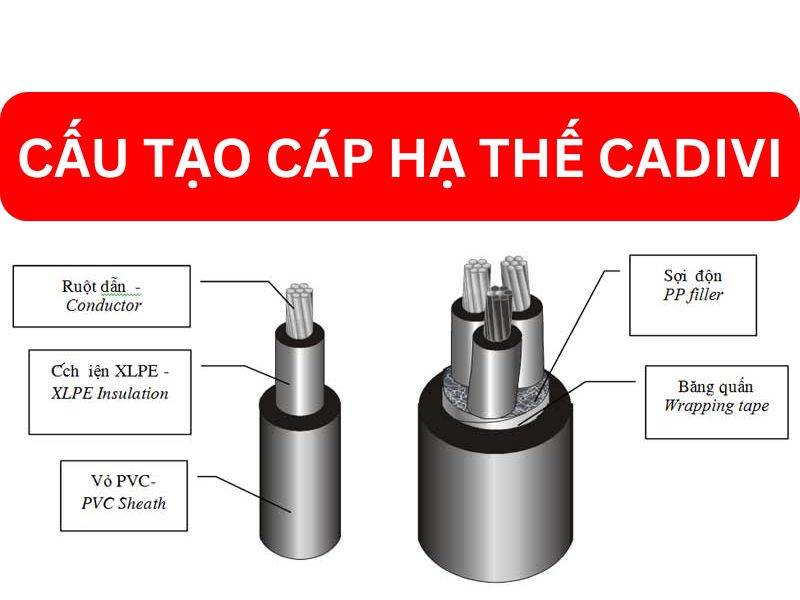 Cấu Tạo Dây Cáp Điện Hạ Thế CADIVI Chi Tiết Nhất