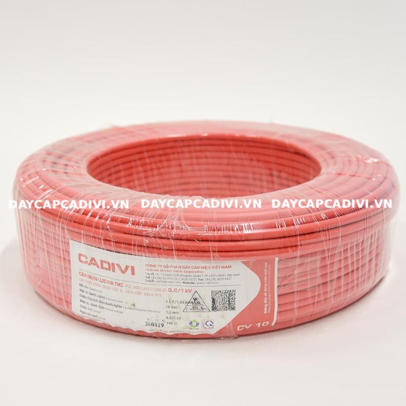 Dây cáp CV 10mm2 CADIVI