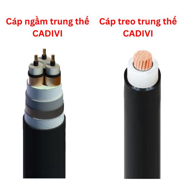 So sánh cáp ngầm trung thế CADIVI và cáp treo trung thế CADIVI