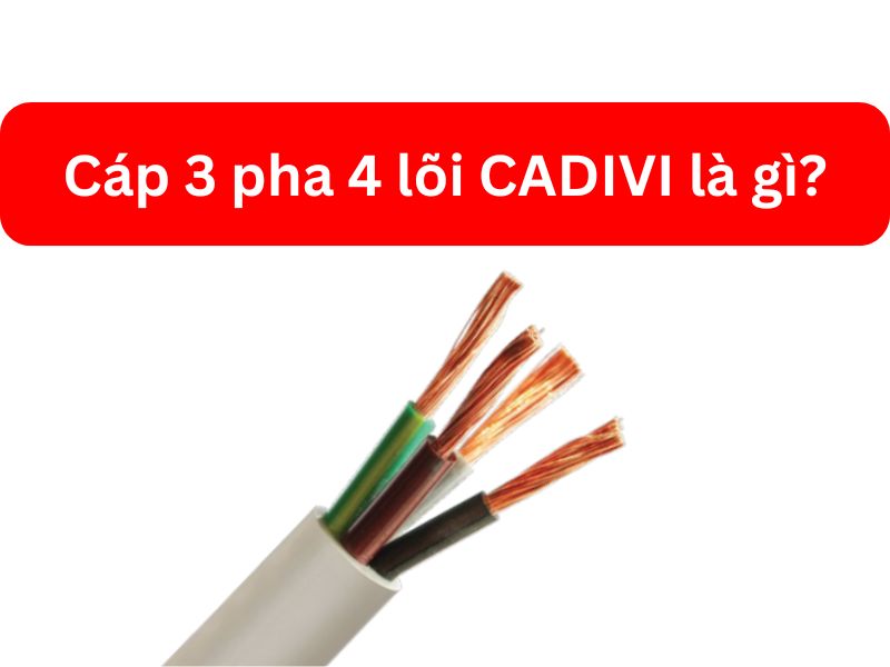 Cáp 3 pha 4 lõi CADIVI là gì Cấu tạo và tiêu chuẩn kỹ thuật