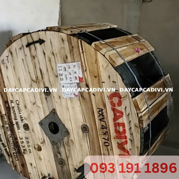 DaycapCADIVI giao hàng dây cáp AXV 4x70 CADIVI dự án Vũng Tàu