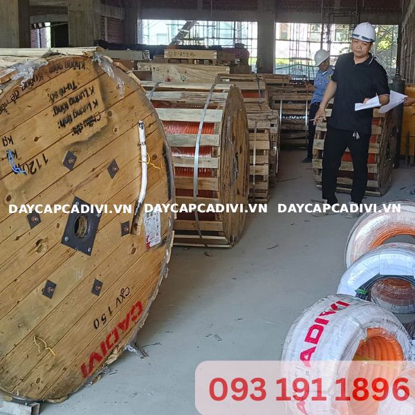 Giao Hàng Dây Cáp CXV 1x150 CADIVI Dự Án Bình Định