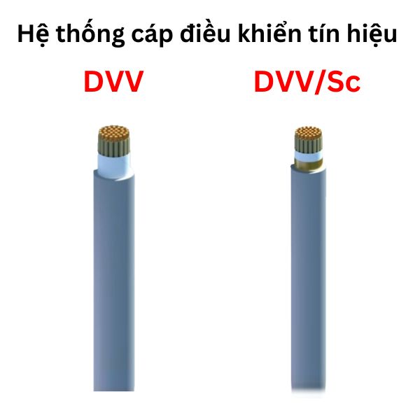 Hệ thống cáp điều khiển tín hiệu (Mã hiệu DVV & DVV Sc)