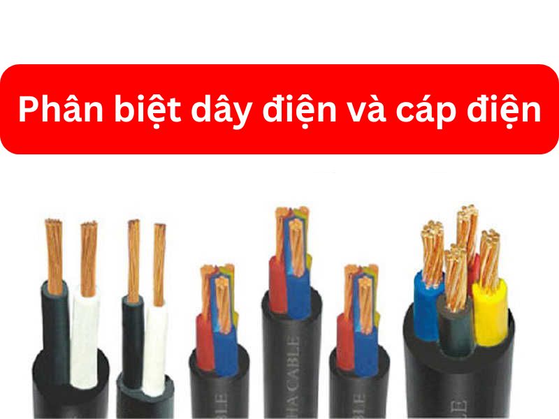 Phân biệt dây điện và cáp điện