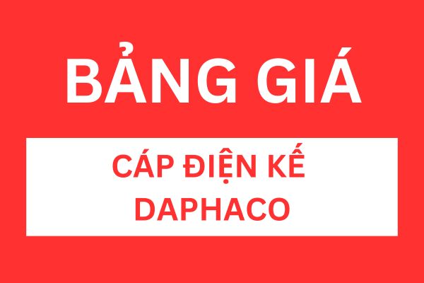 Bảng giá cáp điện kế DAPHACO