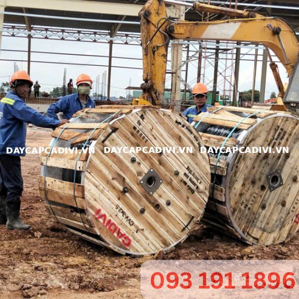 Daycapcadivi cung cấp cáp CVV CADIVI 1000 mét thi công dự án KCN Giao Long Bến Tre