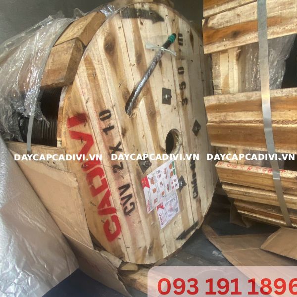 Daycapcadivi giao hàng cuộn cáp CVV 2x10 CADIVI An Giang