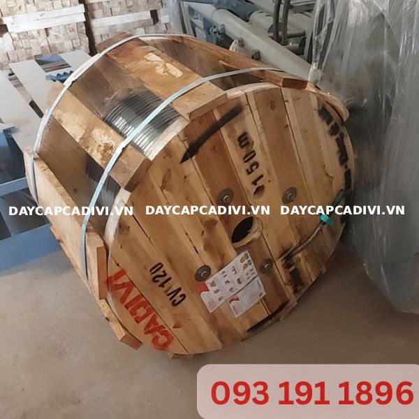 Hình ảnh thực tế cuộn cáp CV 70 CADIVI 100 mét giao hàng tại Dự Án Chơn Thành Bình Phước