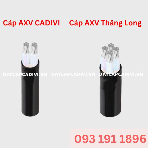 So sánh cáp AXV CADIVI và cáp AXV Thăng Long chi tiết nhất