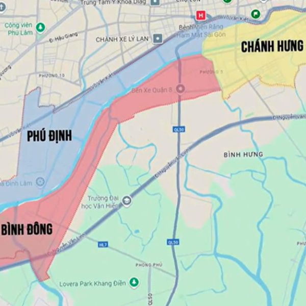 các phường sau sát nhập tại quận 8