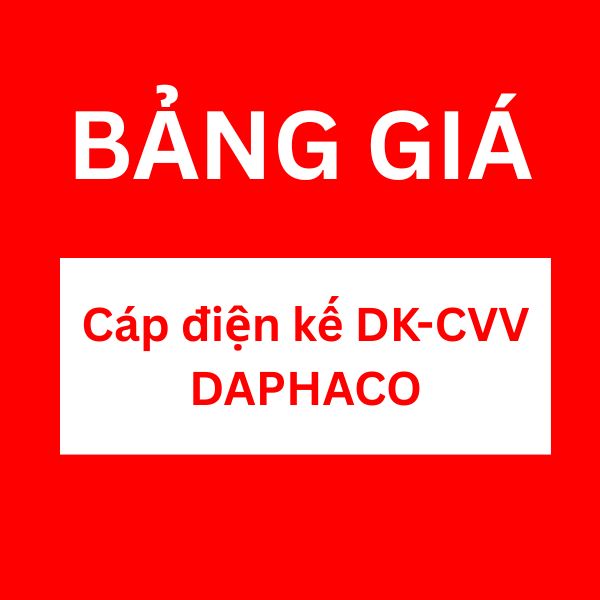 Bảng giá cáp điện kế Muller DK-CVV DAPHACO