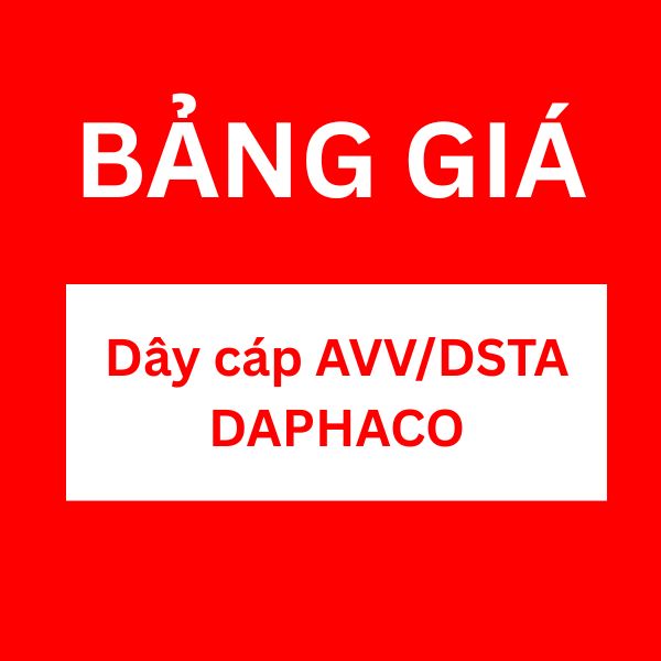 Bảng giá dây cáp AVV/DSTA DAPHACO