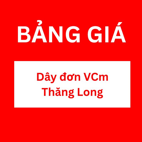Bảng giá dây đơn VCm Thăng Long