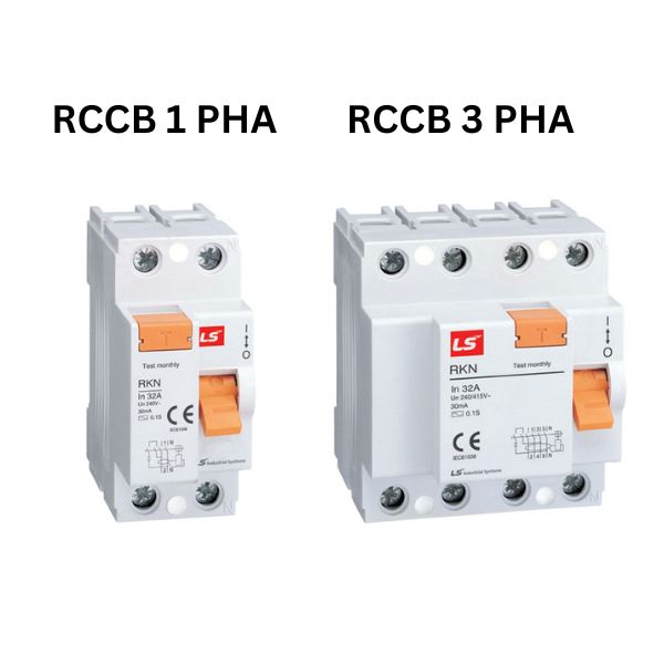 Phân loại RCCB theo số pha (1 pha và 3 pha)