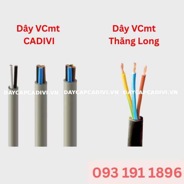 So sánh dây VCmt CADIVI và dây VCmt Thăng Long