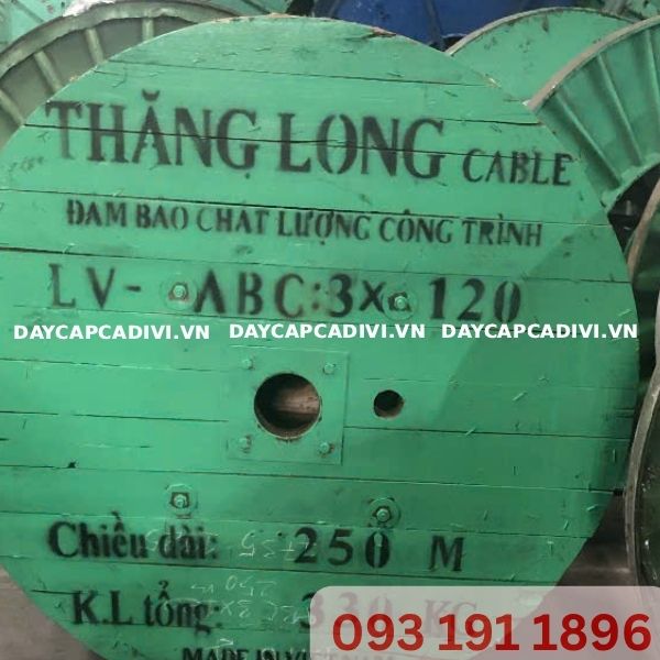 Đại lý Daycapcadivi Giao Hàng Cáp Nhôm Xoắn LV ABC 3x120 Thăng Long Dự Án Long An