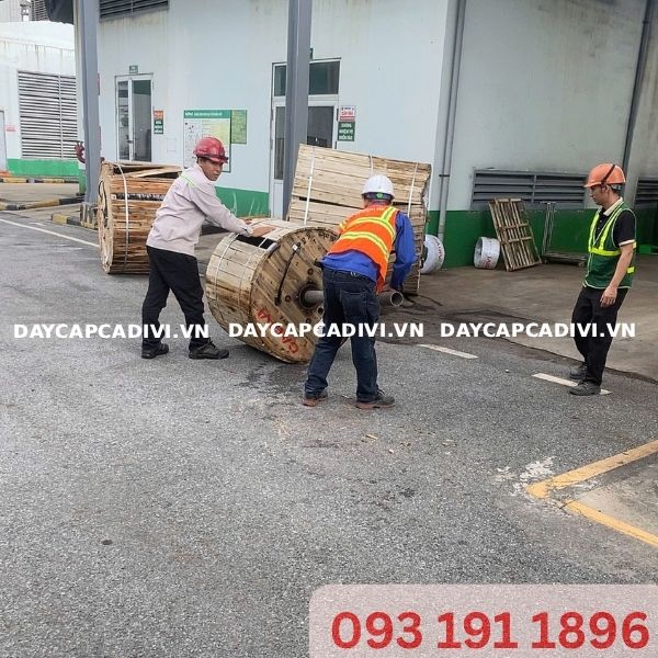 Daycapcadivi Giao Hàng Cáp CVV CADIVI Dự Án Nhà Máy Nutifood Hưng Yên